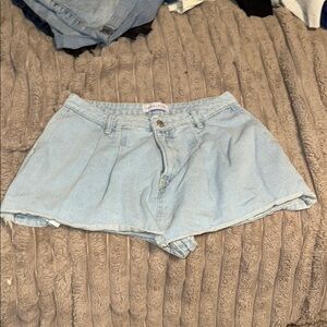 Light Blue Denim Women's Shorts
